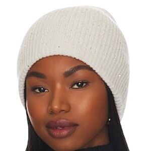 Hat Attack Sparkle Sequin Beanie Winter White